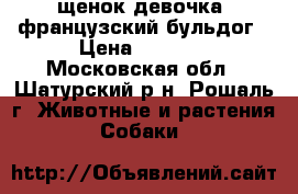 щенок девочка  французский бульдог › Цена ­ 7 000 - Московская обл., Шатурский р-н, Рошаль г. Животные и растения » Собаки   